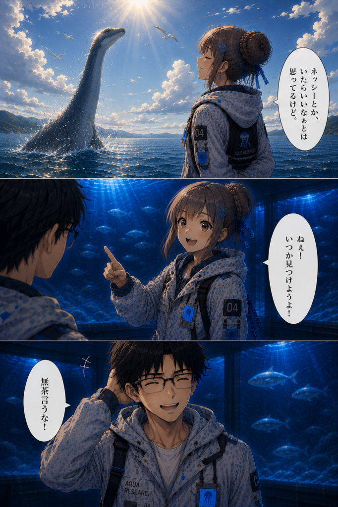ネッシーに会いたいそう思った。